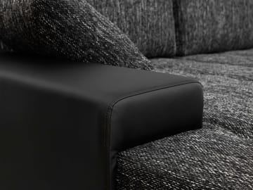 Cillo 5-sits U-formad bäddsoffa med dubbeldivan - vit - Möbler - Vardagsrum - Bäddsoffor - Hörnbäddsoffa