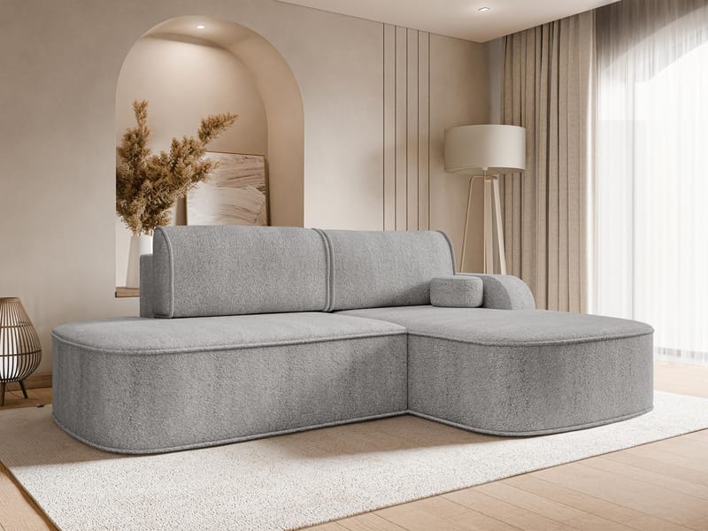 Cinrel Bäddsoffa med Divan 3-sits - Grå - Möbler - Vardagsrum - Bäddsoffor