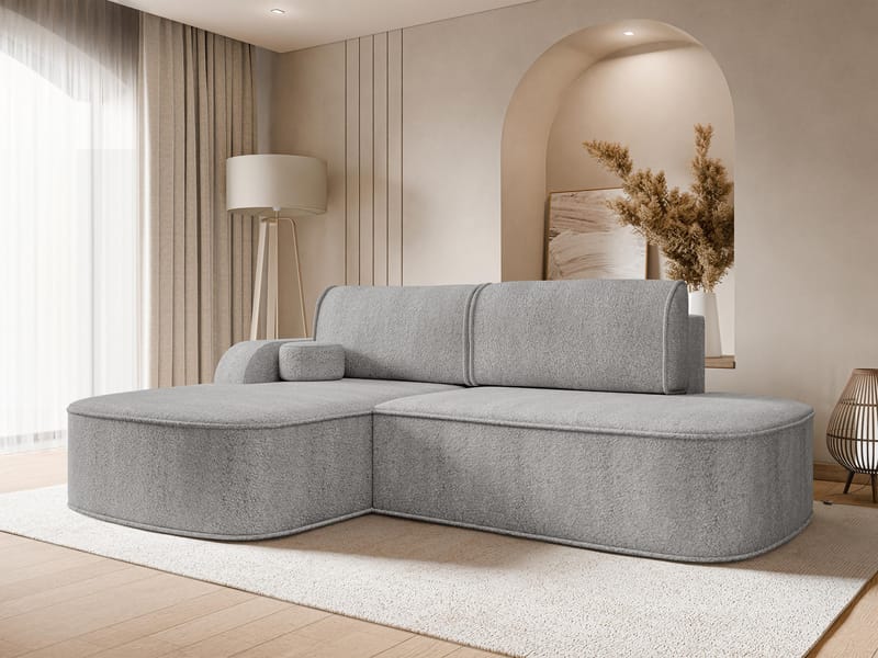 Cinrel Bäddsoffa med Divan 3-sits - Grå - Möbler - Vardagsrum - Bäddsoffor