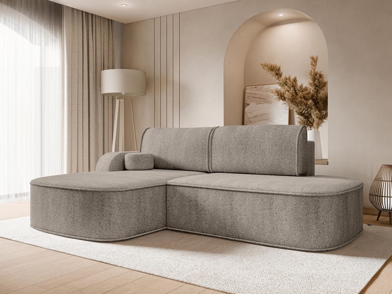 Cinrel Bäddsoffa med Divan 3-sits - Grå - Möbler - Vardagsrum - Bäddsoffor