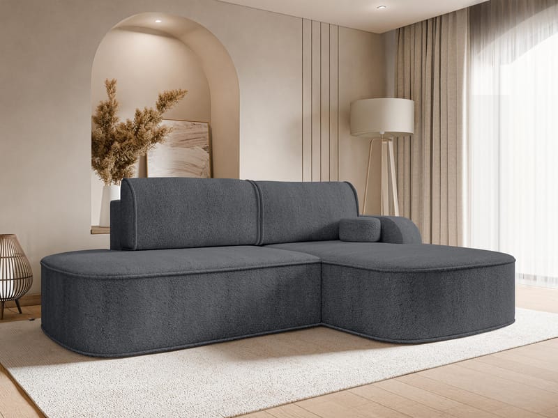 Cinrel Bäddsoffa med Divan 3-sits - Grå - Möbler - Vardagsrum - Bäddsoffor