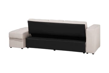 Citlalic 3-sits Längsbäddad Bäddsoffa 90x210 cm med Förvaring i Tyg - Beige - Möbler - Vardagsrum - Bäddsoffor