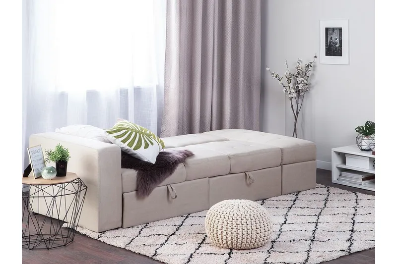 Citlalic Bäddsoffa - Beige - Möbler - Vardagsrum - Bäddsoffor