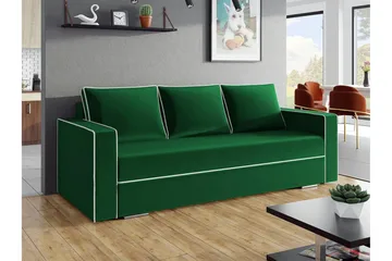 Clarina 3-sits Bäddsoffa Green - Möbler - Vardagsrum - Bäddsoffor