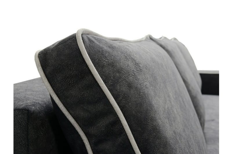 Clarina 3-sits Längsbäddad Bäddsoffa 143x200 cm med Förvaring i Sammet - Grön - Möbler - Vardagsrum - Bäddsoffor