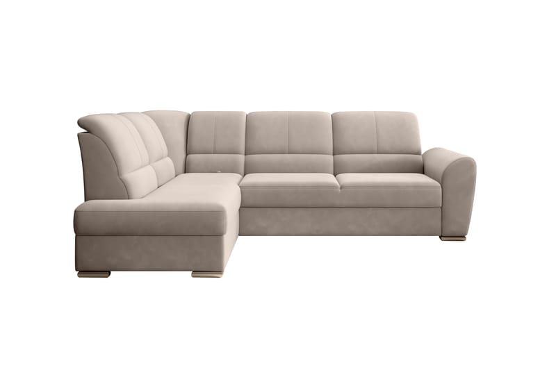 Clarkville Bäddsoffa m. Schäslong 3-sits Beige - Möbler - Vardagsrum - Bäddsoffor