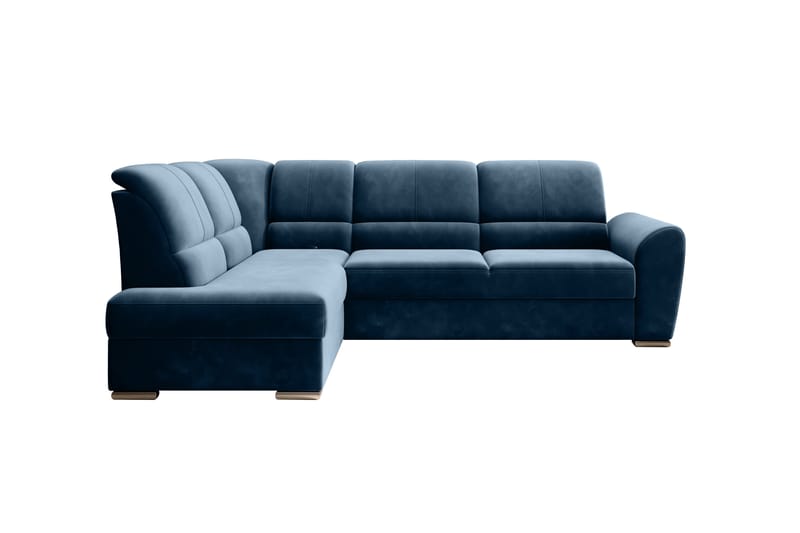 Clarkville Bäddsoffa m. Schäslong 3-sits Mörkblå - Möbler - Vardagsrum - Bäddsoffor