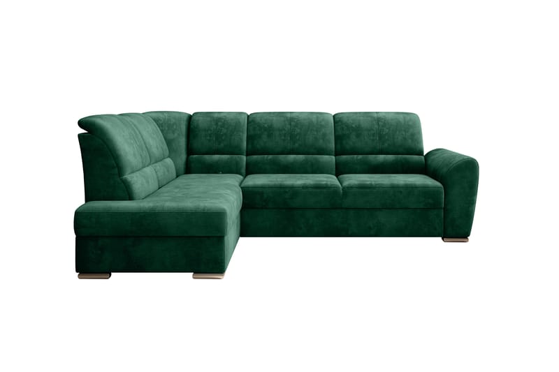 Clarkville Bäddsoffa m. Schäslong 3-sits Mörkgrön - Möbler - Vardagsrum - Bäddsoffor