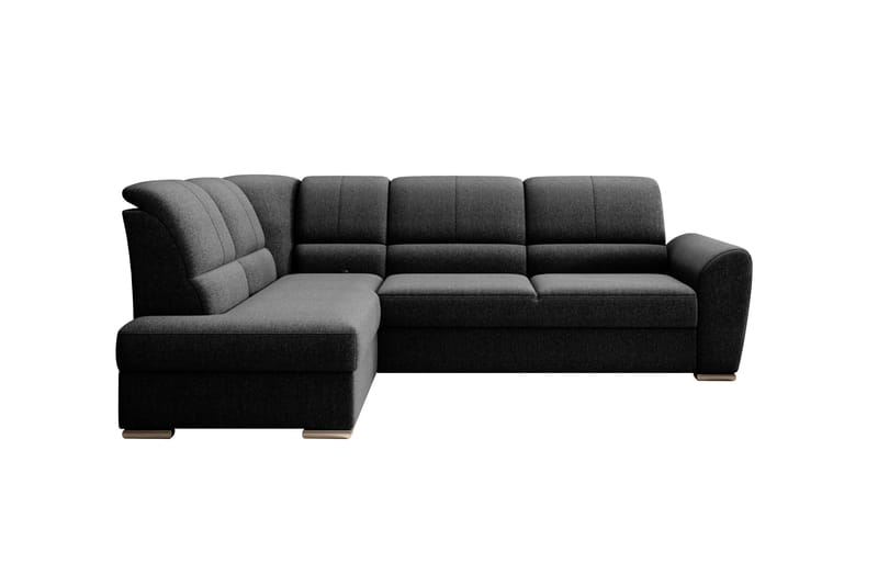 Clarkville Bäddsoffa m. Schäslong 3-sits Svart - Möbler - Vardagsrum - Bäddsoffor