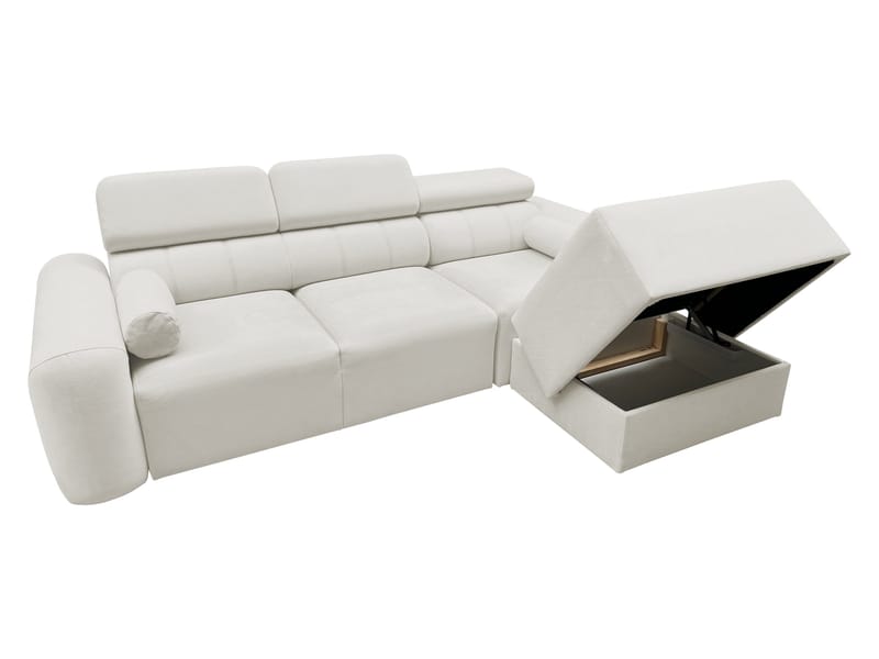 Clement 3-sits Bäddsoffa med Divan Högervänd - Ljusgrå - Möbler - Vardagsrum - Bäddsoffor - Hörnbäddsoffa