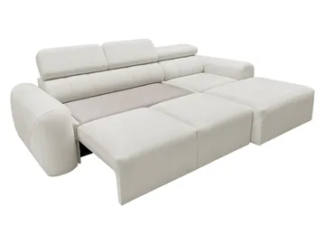 Clement 3-sits Bäddsoffa med Divan Högervänd - Vit - Möbler - Vardagsrum - Bäddsoffor - Hörnbäddsoffa