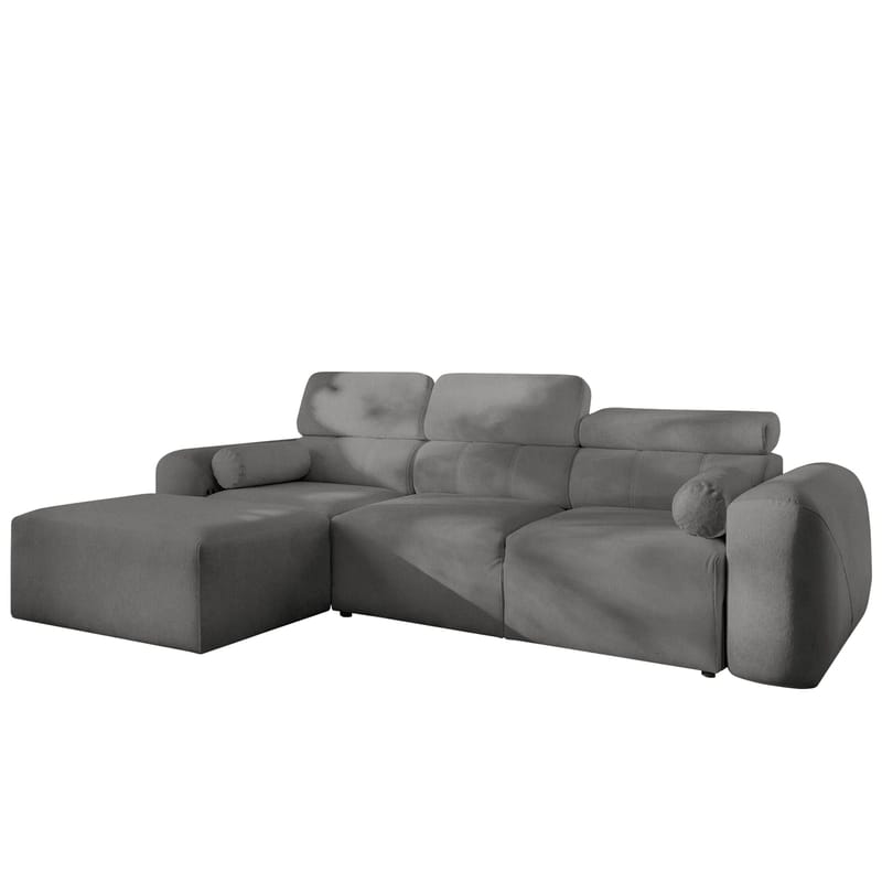 Clement 3-sits Bäddsoffa med Divan Vänstervänd, Mellangrå