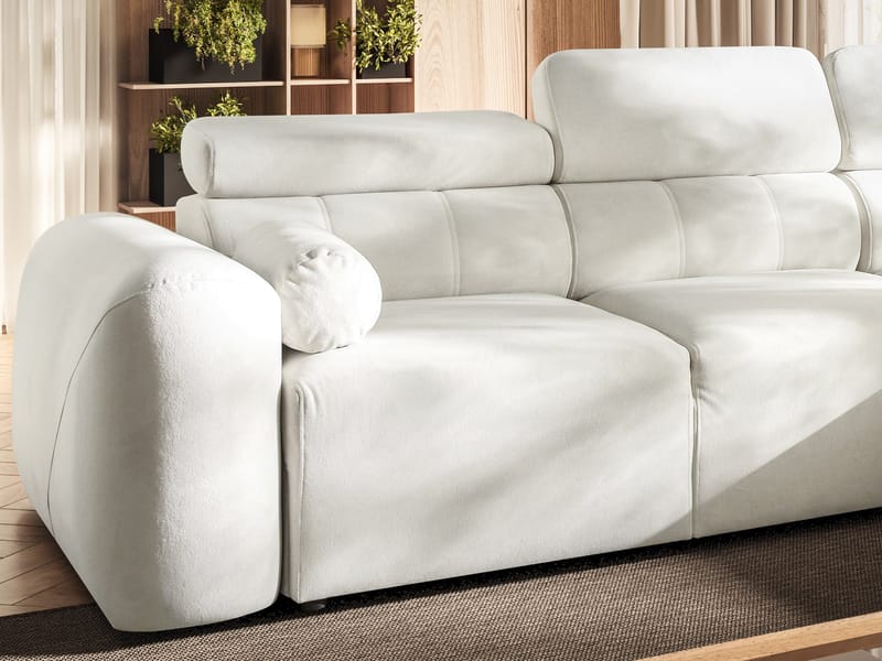 Clement 3-sits Bäddsoffa med Divan Vänstervänd - Mellangrå - Möbler - Vardagsrum - Bäddsoffor - Hörnbäddsoffa
