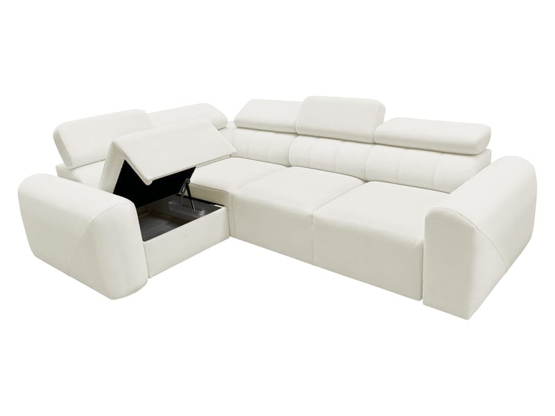 Clement 4-sits Hörnbäddsoffa Högervänd - svart - Möbler - Vardagsrum - Bäddsoffor - Hörnbäddsoffa