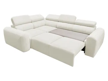 Clement 4-sits Hörnbäddsoffa Vänstervänd - vit - Möbler - Vardagsrum - Bäddsoffor - Hörnbäddsoffa