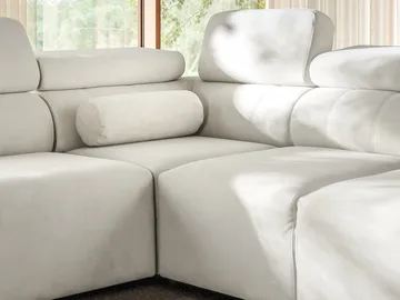 Clement 5-sits Hörnbäddsoffa Högervänd - vit - Möbler - Vardagsrum - Bäddsoffor - Hörnbäddsoffa