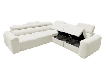 Clement 5-sits Hörnbäddsoffa Högervänd - vit - Möbler - Vardagsrum - Bäddsoffor - Hörnbäddsoffa