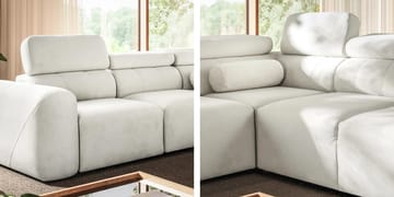 Clement 5-sits Hörnbäddsoffa Vänstervänd - ljusgrå - Möbler - Vardagsrum - Bäddsoffor - Hörnbäddsoffa