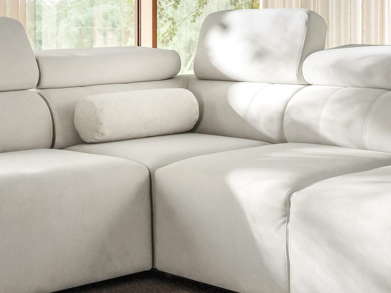 Clement 5-sits Hörnbäddsoffa Vänstervänd - ljusgrå - Möbler - Vardagsrum - Bäddsoffor - Hörnbäddsoffa