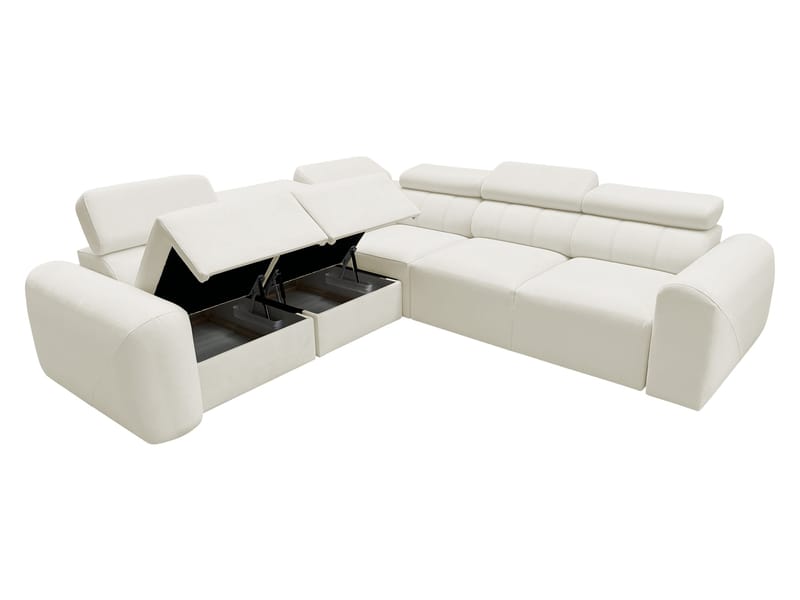 Clement 5-sits Hörnbäddsoffa Vänstervänd - ljusgrå - Möbler - Vardagsrum - Bäddsoffor - Hörnbäddsoffa