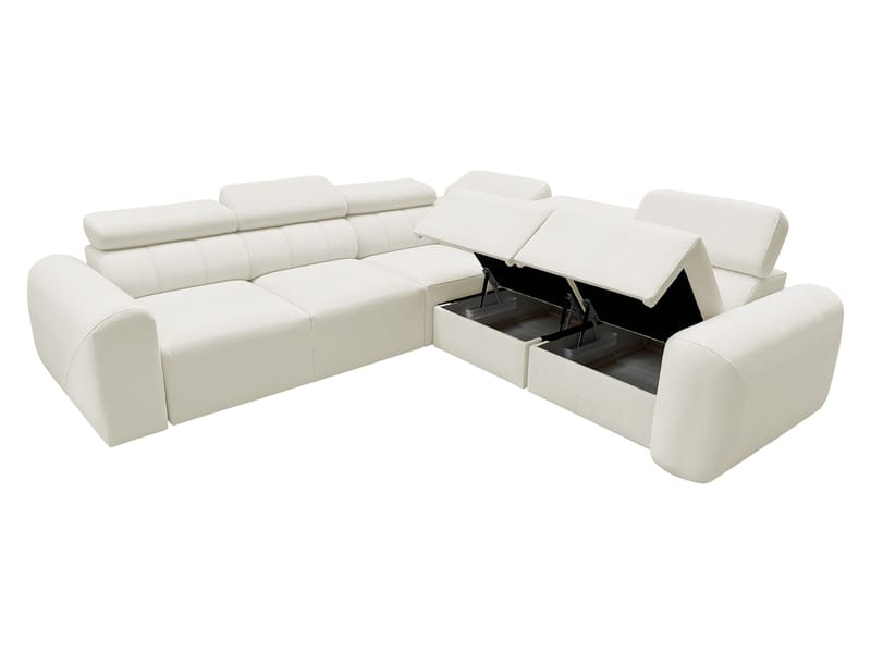 Clement 5-sits Hörnbäddsoffa Vänstervänd - ljusgrå - Möbler - Vardagsrum - Bäddsoffor - Hörnbäddsoffa
