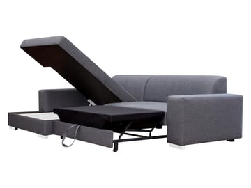 Corvik 3-sits Bäddsoffa med divan och förvaring - beige - Möbler - Vardagsrum - Bäddsoffor - Hörnbäddsoffa