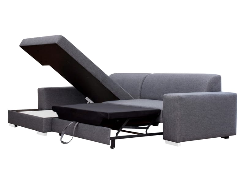 Corvik 3-sits Bäddsoffa med divan och förvaring - beige - Möbler - Vardagsrum - Bäddsoffor - Hörnbäddsoffa