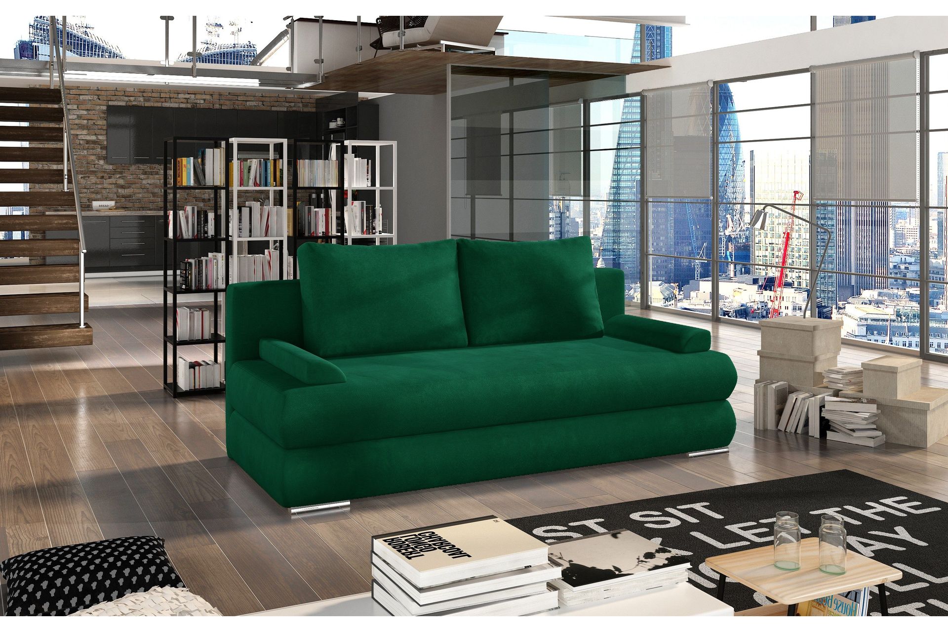 Crespos 2-sits B&auml;ddsoffa - Gr&ouml;n