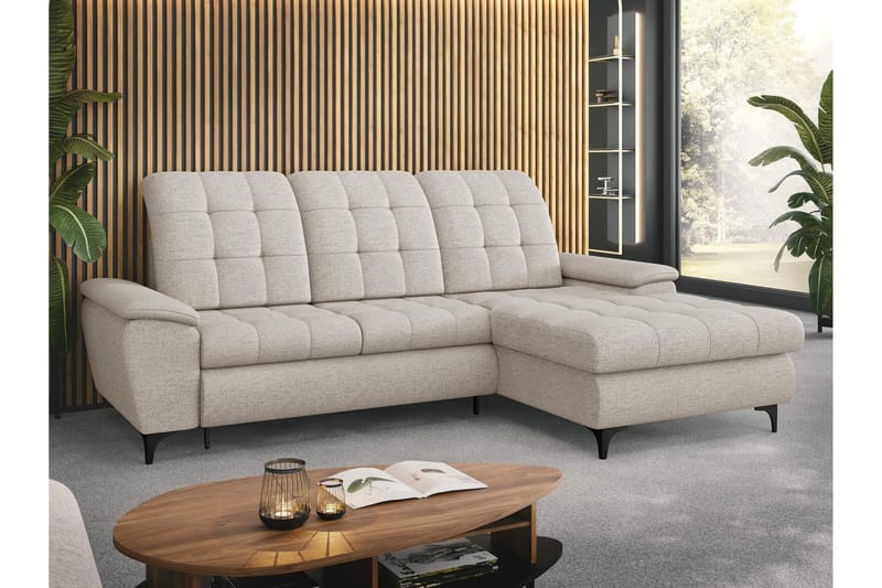 Crystalina Bäddsoffa med Divan 3-sits - Beige - Möbler - Vardagsrum - Bäddsoffor