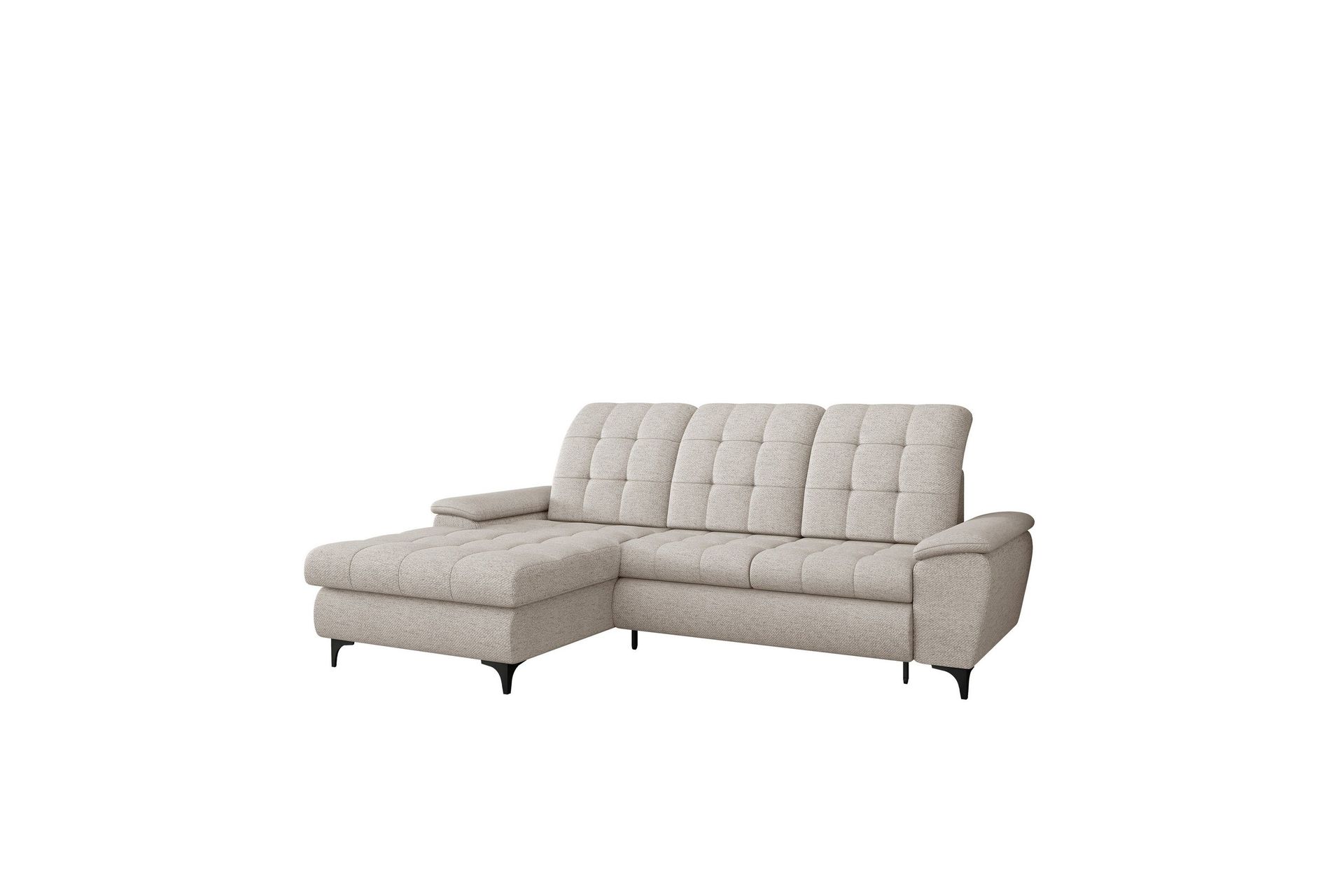 crystalina bäddsoffa med divan 3-sits - beige