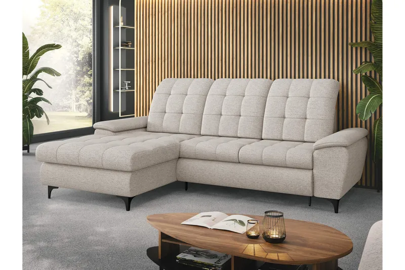 Crystalina Bäddsoffa med Divan 3-sits - Beige - Möbler - Vardagsrum - Bäddsoffor