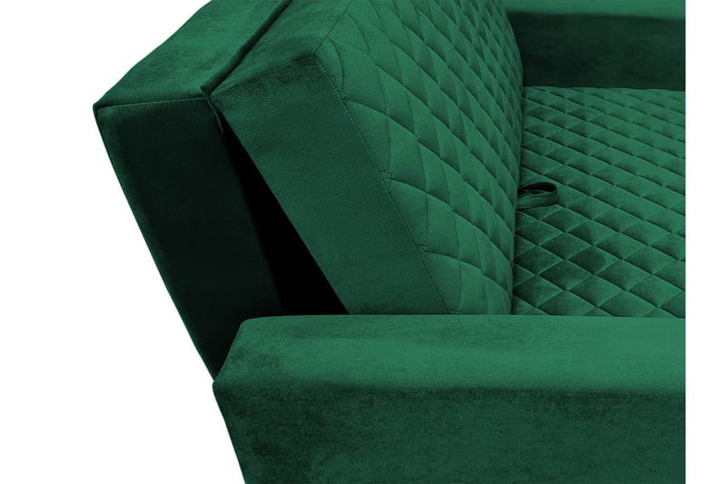 DACKE 2-sits Bäddsoffa Rutmönster Sammet/Svart - Möbler - Vardagsrum - Bäddsoffor