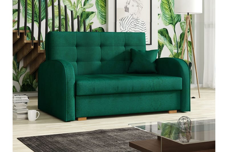 DACKE Bäddsoffa 133x98x85 cm - Grön - Möbler - Vardagsrum - Bäddsoffor