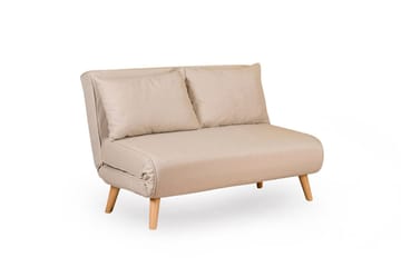 Daigo 2-sits Fällbar Framåtbäddad Bäddsoffa 120x180 cm i Tyg - Beige - Möbler - Vardagsrum - Bäddsoffor