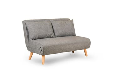 Daigo 2-sits Framåtbäddad Fällbar Bäddsoffa 120x180 cm i Tyg - Grå - Möbler - Vardagsrum - Bäddsoffor