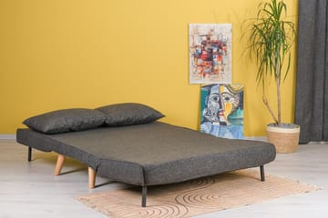 Daigo Liten 2-sits Framåtbäddad Fällbar Bäddsoffa 120x180 cm i Tyg - Grå - Möbler - Vardagsrum - Bäddsoffor