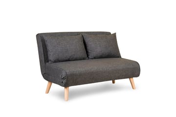 Daigo Liten 2-sits Framåtbäddad Fällbar Bäddsoffa 120x180 cm i Tyg - Grå - Möbler - Vardagsrum - Bäddsoffor