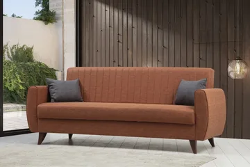 Dalima Bäddsoffa 3-sits - Röd - Möbler - Vardagsrum - Bäddsoffor
