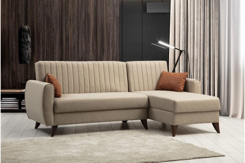 Dalima Bäddsoffa m. Divan 3-sits Beige