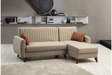 Dalima Bäddsoffa m. Divan 3-sits Beige - Möbler - Vardagsrum - Bäddsoffor