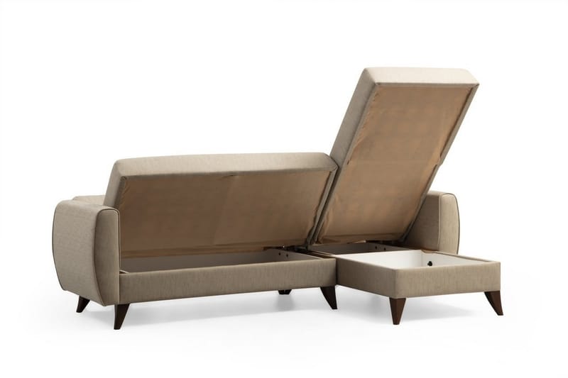 Dalima Bäddsoffa m. Divan 3-sits Beige - Möbler - Vardagsrum - Bäddsoffor
