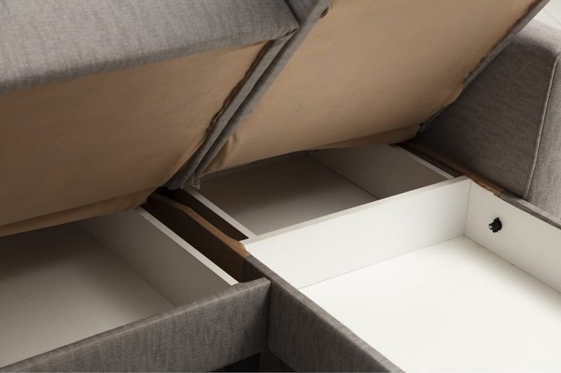 Dalima Bäddsoffa m. Divan 3-sits - Ljusgrå - Möbler - Vardagsrum - Bäddsoffor