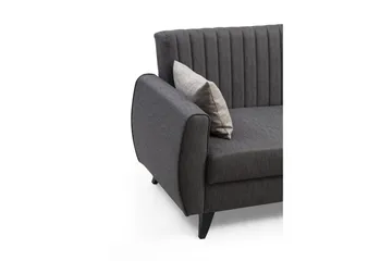 Dalima Bäddsoffa m. Divan 3-sits - Mörkgrå - Möbler - Vardagsrum - Bäddsoffor