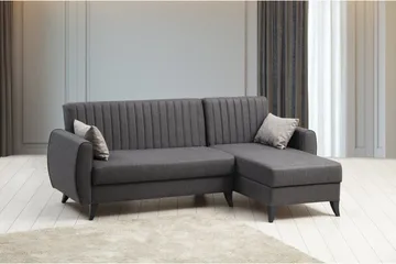 Dalima Bäddsoffa m. Divan 3-sits - Mörkgrå - Möbler - Vardagsrum - Bäddsoffor