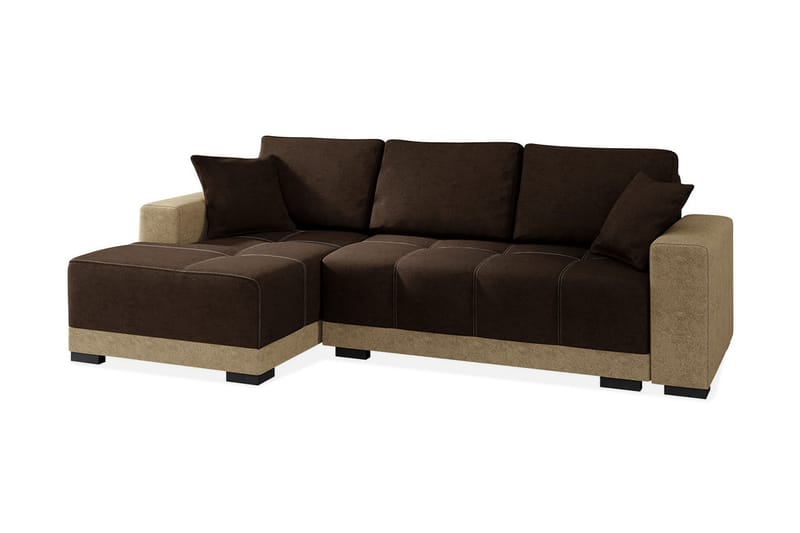 Dallas Divanbäddsoffa 240x140x80 cm - Brun - Bäddsoffor - Bäddsoffa divan