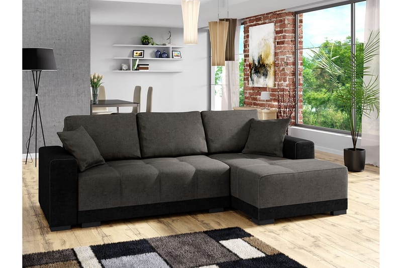 Dallas Divanbäddsoffa 240x140x80 cm - Grå - Möbler - Vardagsrum - Bäddsoffor