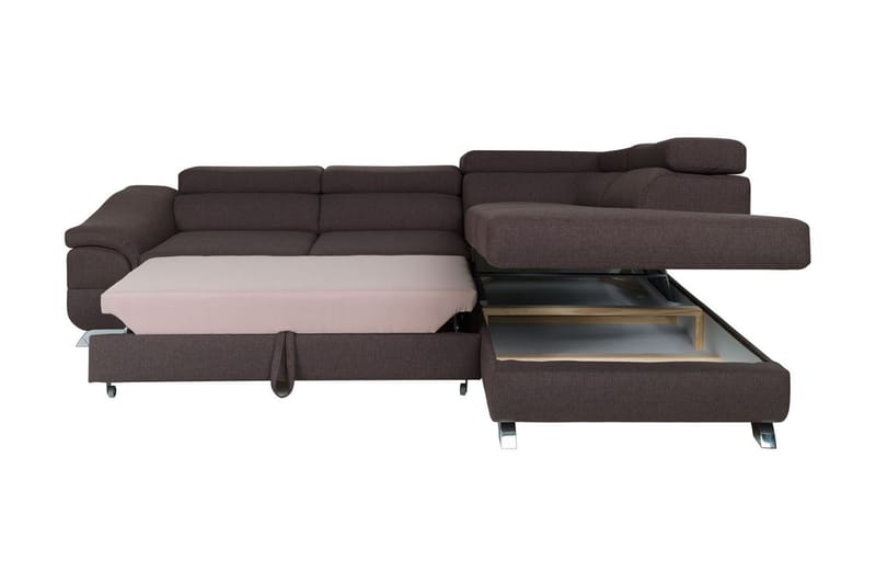 DANICA 5-sits Bäddsoffa Vänster - Grå - Möbler - Vardagsrum - Bäddsoffor