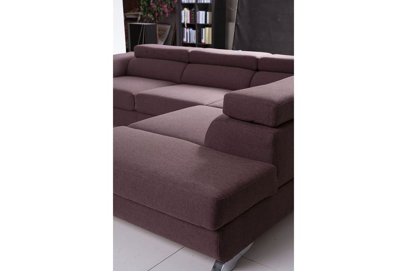 DANICA 5-sits Bäddsoffa Vänster - Grå - Möbler - Vardagsrum - Bäddsoffor