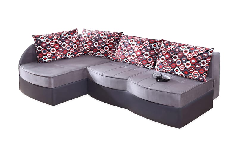 DANIKA 3-sits Bäddsoffa Vänster - Lila - Möbler - Vardagsrum - Bäddsoffor
