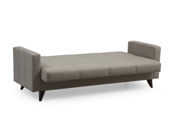 Darcia 3-sits Längsbäddad Bäddsoffa 75x183 cm med Förvaring i Tyg - Beige - Möbler - Vardagsrum - Bäddsoffor